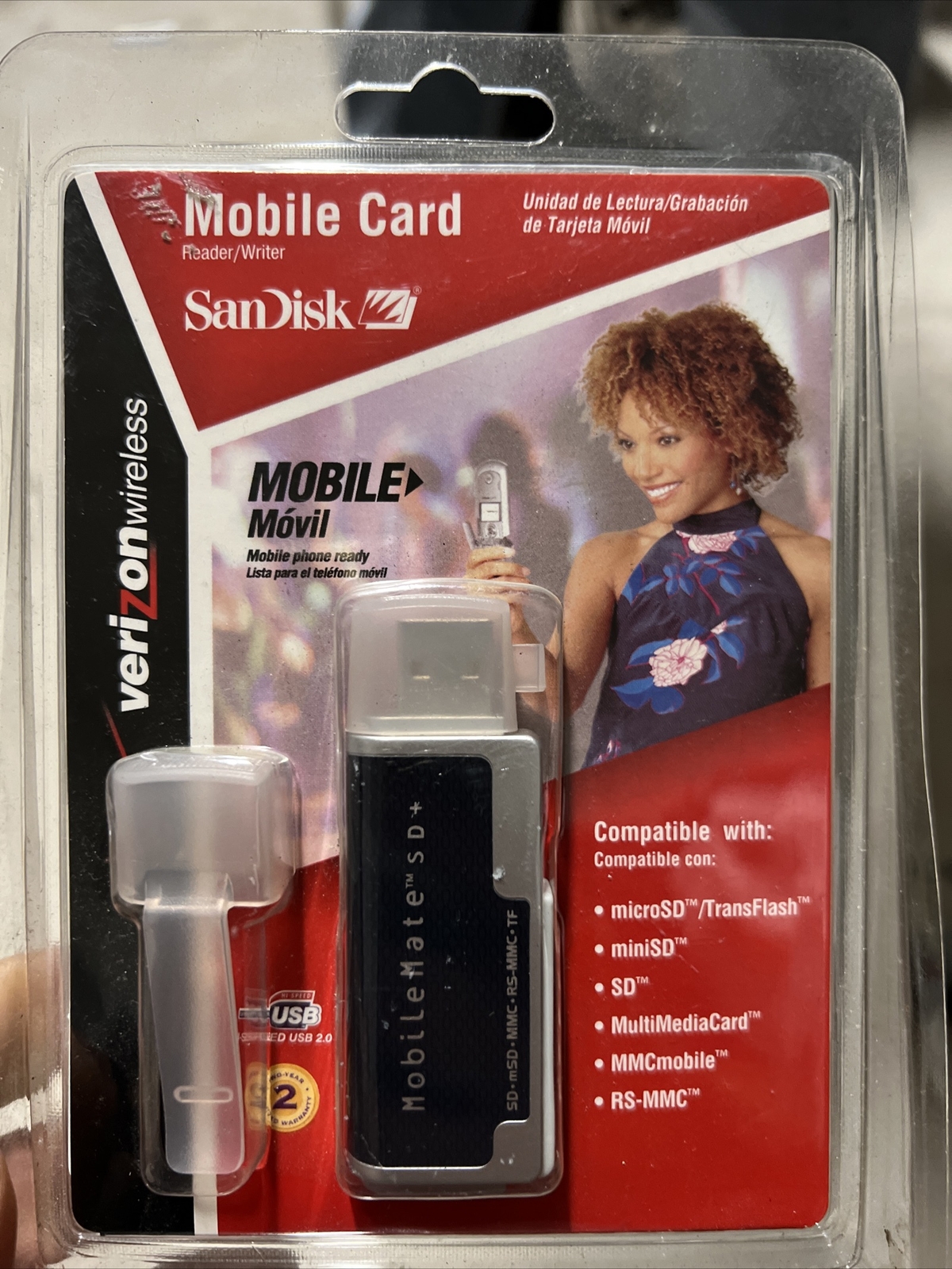 SanDisk Mobile Card Reader/Writer, Verizon Wireless New