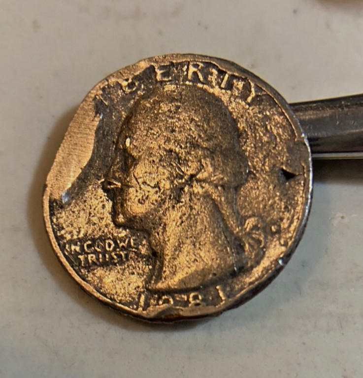 1981 D Quarter Multiple Error Coin