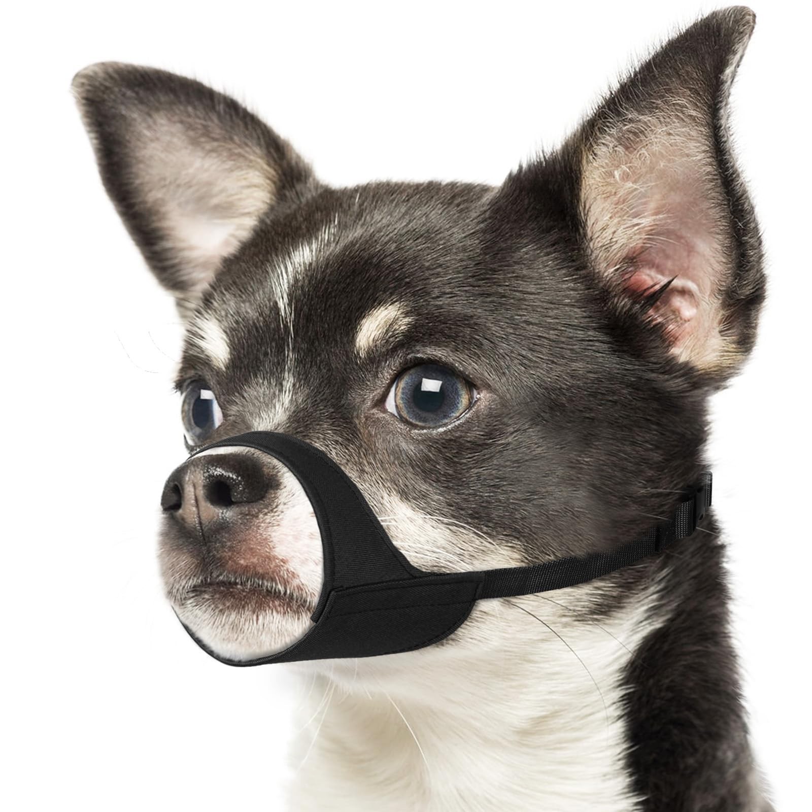 Mayerzon Short Snout Dog Muzzle for Small Medium Dogs, Soft & Sturdy Fabric, ...