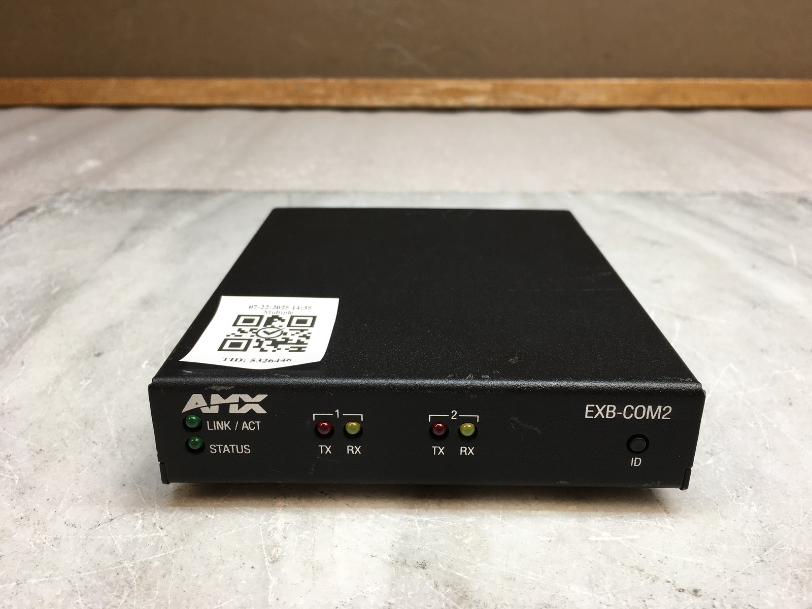 AMX EXB-COM2 FG2100-22 ICS LAN 10/100 PoE Serial Interface Dual Port