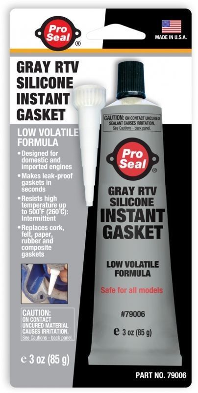 6PC Pro Seal 3 oz. GRAY RTV Silicone Instant Gasket 79006 PROSEAL FREE SHIPPING
