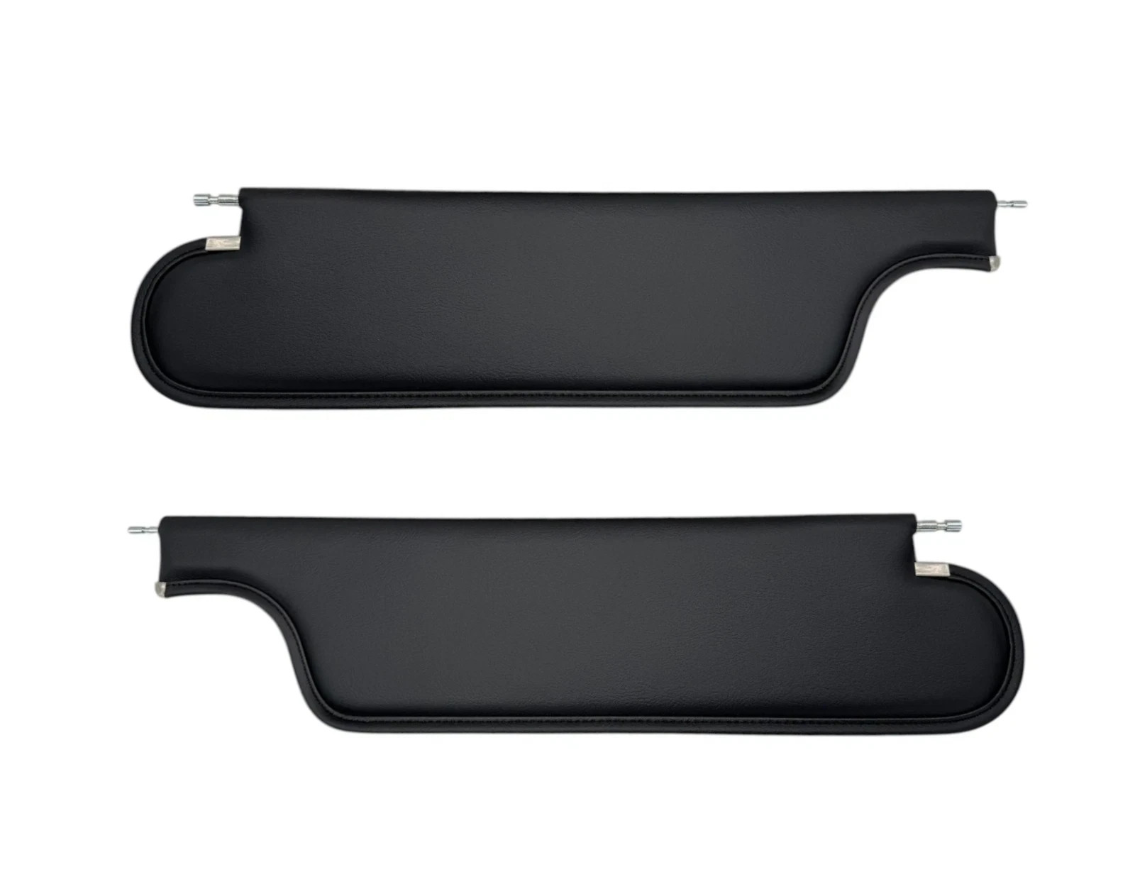 NEW 1965-1967 Chevelle & Malibu Convertible Black vinyl Sun Visors - Pair 2pcs