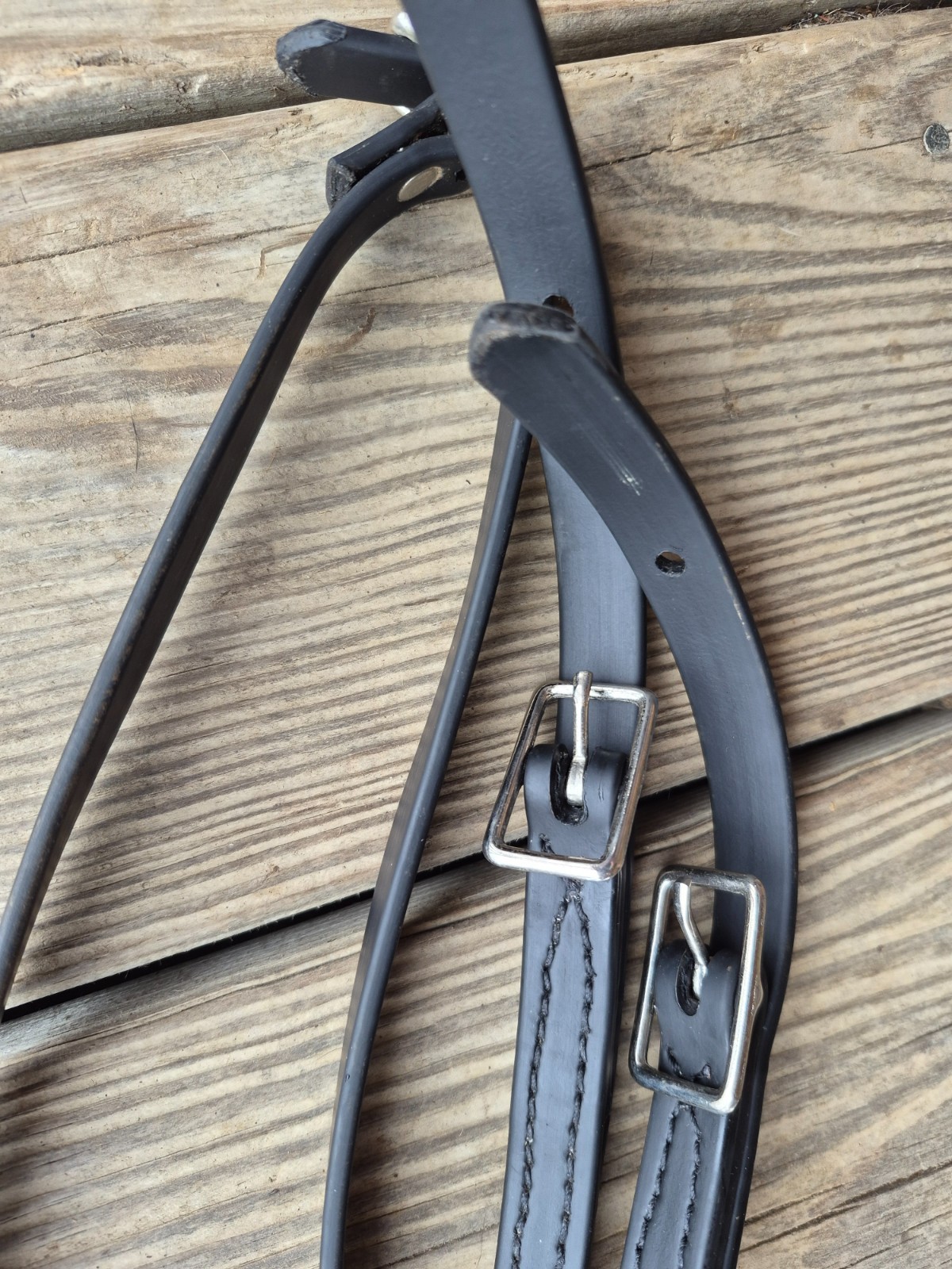 Trail Reins 2 sets one leather one biothane 10+' ech