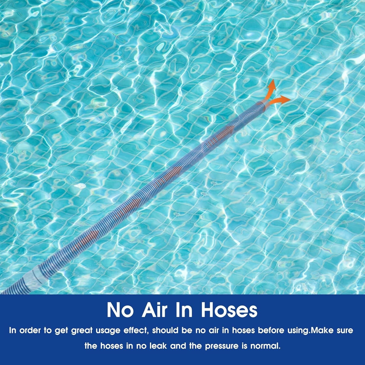 Complete 8-Piece Replacement Pool Hose - 1.5” Diameter for Effortless Cleaning