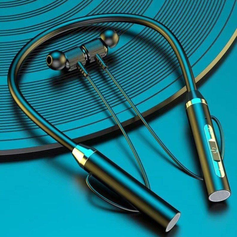 Bluetooth Wireless Neckband Earphones Magnetic HiFi Headset with Mic Sports