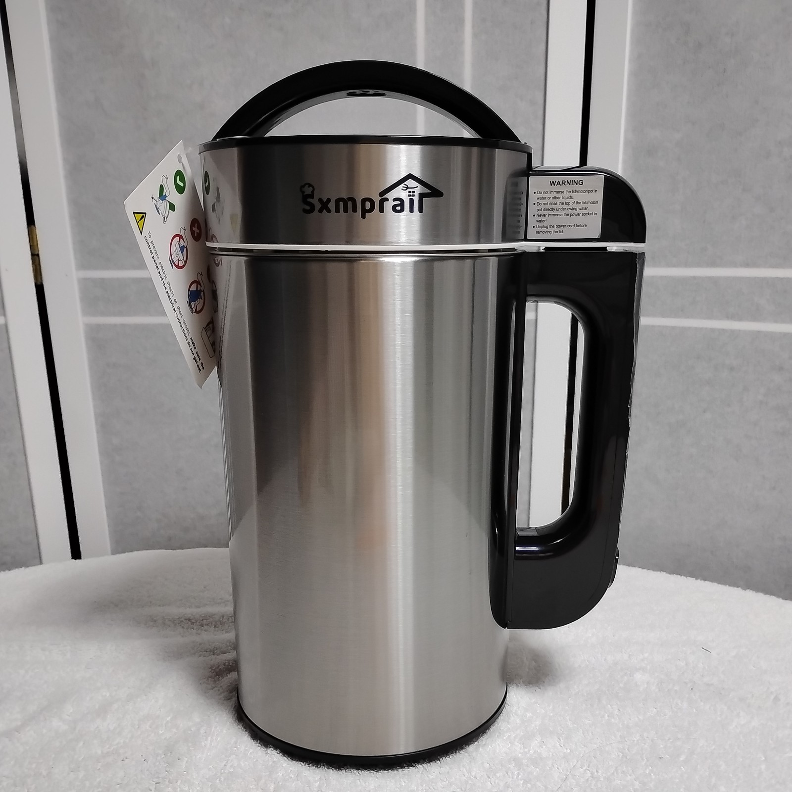 MissingCord Sxmprail 8in1 Automatic AlmondMilkMaker StainlessSteel BuiltinFilter
