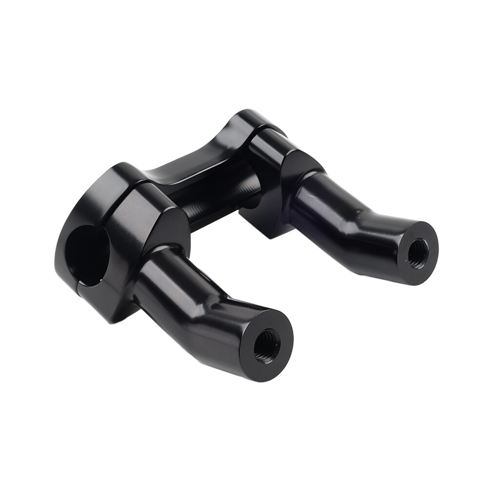 Top Cover 3.5" Handlebar Risers Clamp Black For Harley Dyna Softail Sportster XL