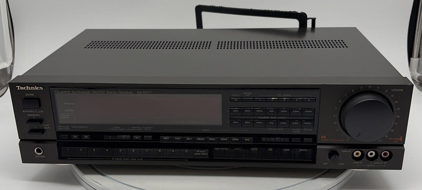 Used & Fully Tested Technics SA-R377 Quartz Synthesized AM/FM Stereo Receiver