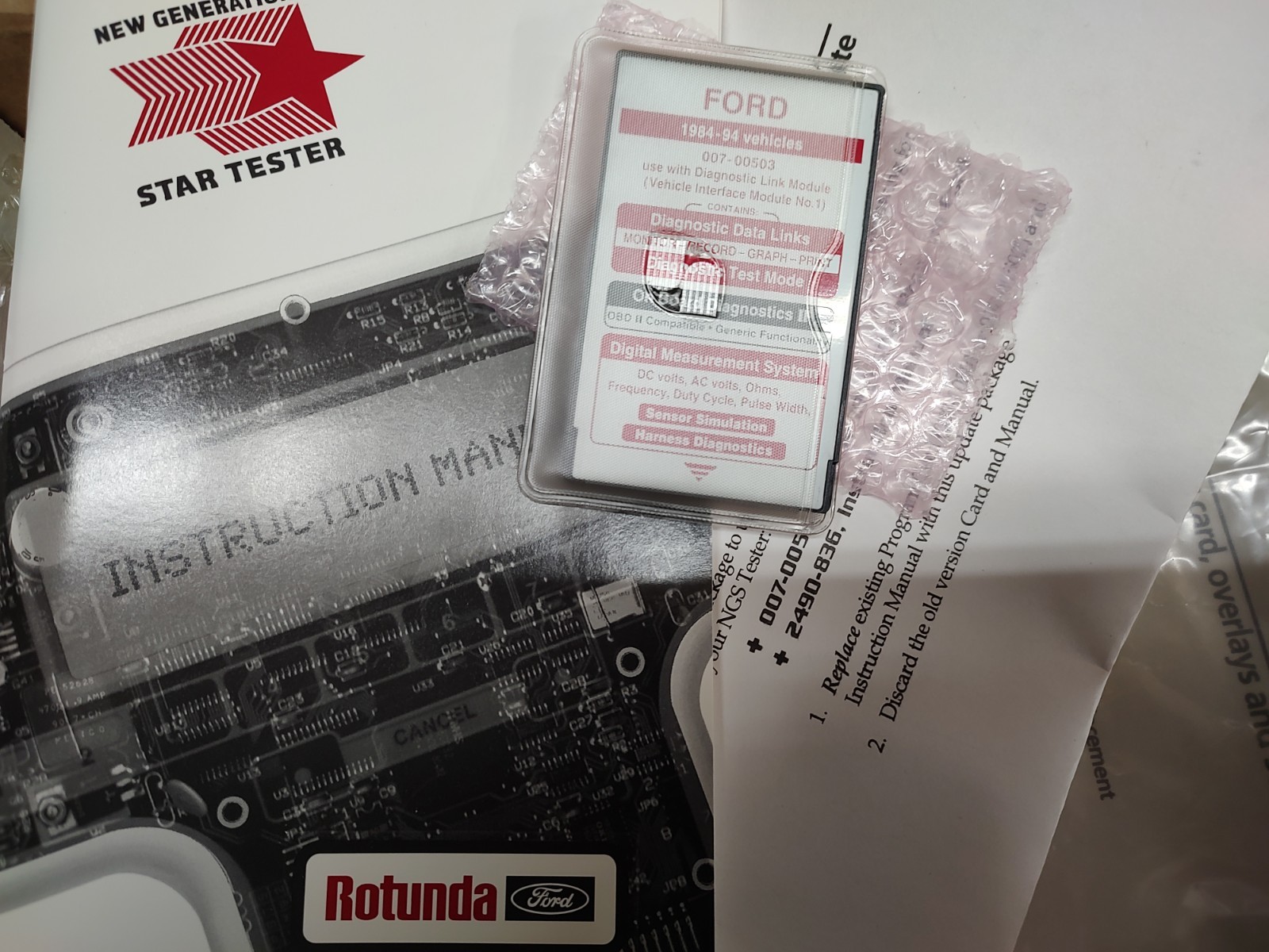 NOS 1994 Ford Essential Service set TKIT-1994-F/FM/FLM/LT overlays card adapters
