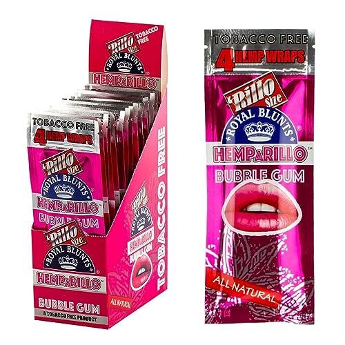 Hemparillo Bubblegum Rillo Size - Full Box of 15 Pouches (4 Per Pouch)
