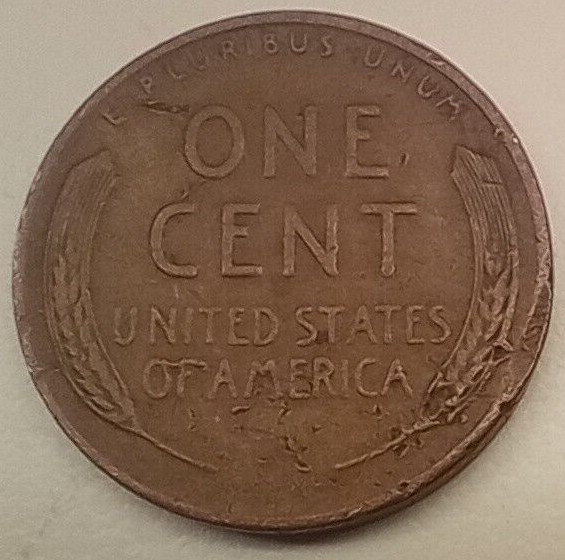 Lincoln Wheat Penny 1944 D Error Die Chips