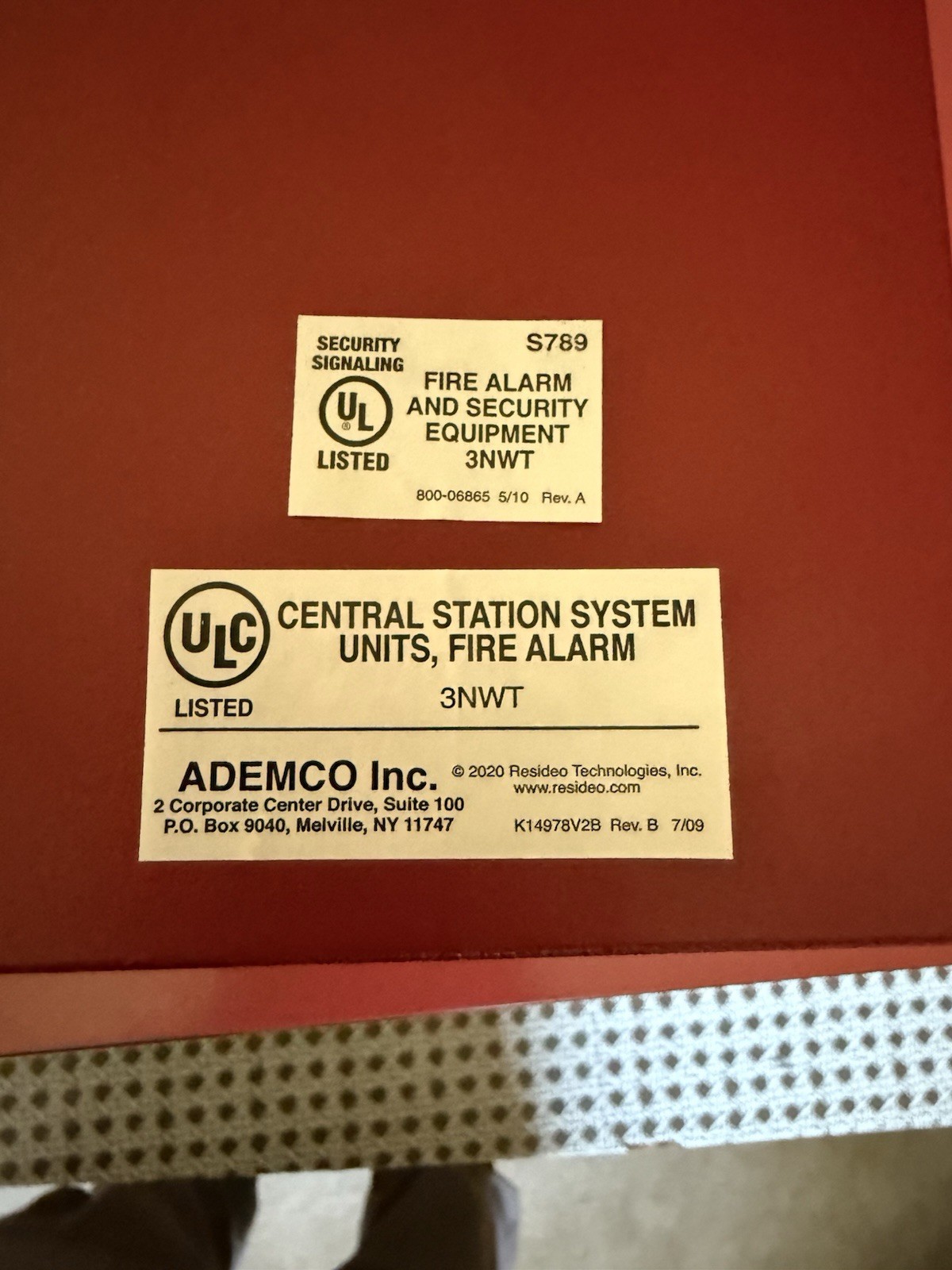 Honeywell VISTA-32FB Fire Protected Premises Commercial Control Panel