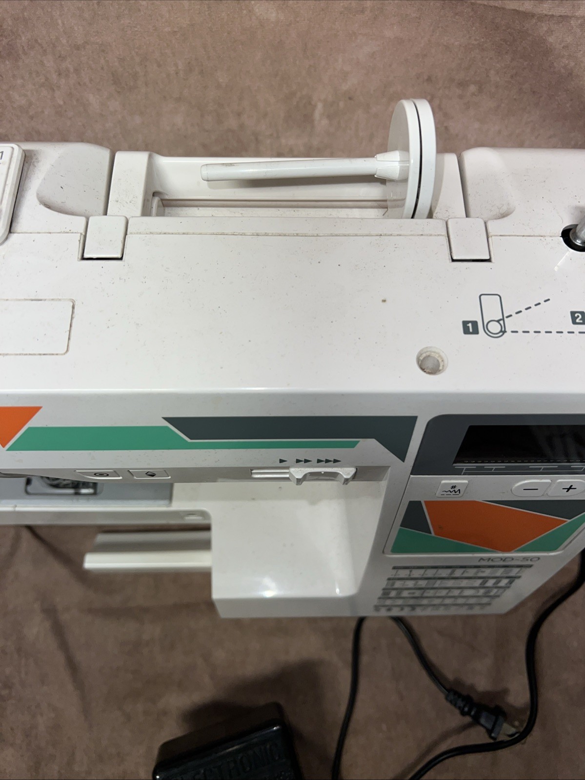 MOD-50 Computerized Sewing Machine with 50 Built-In Stitches, 3 One-Step See Pic