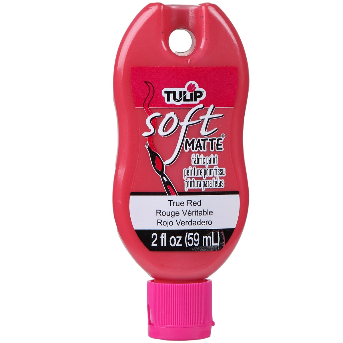 Tulip Soft Matte Fabric Paint 2oz-True Red