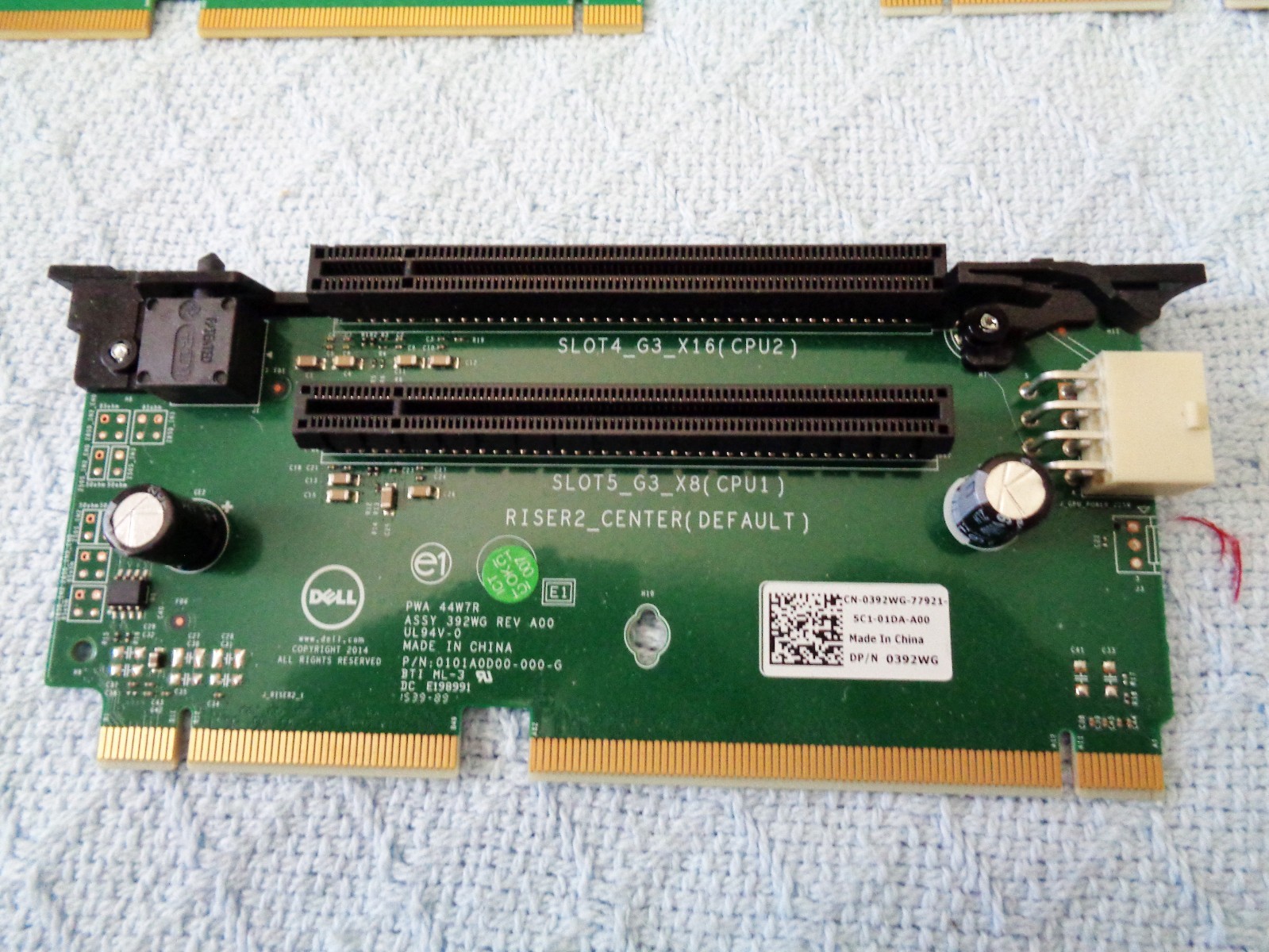 Dell RISER Board 0392WG RISER2 Slots, PCIe PowerEdge R740 Compatible (Qty 4)