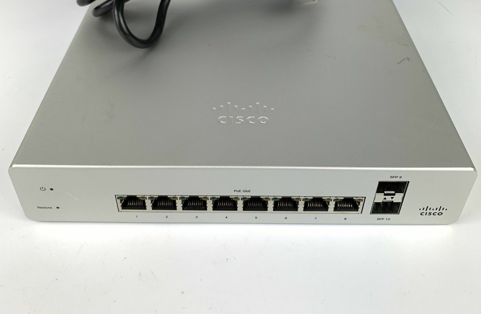 Unclaimed Cisco Meraki MS220-8P Cloud Managed Switch 8-Port Gigabit PoE 8x 1GbE