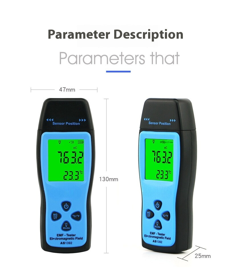 AS1392 Electromagnetic Radiation Detector Radiation Measuring Instrument