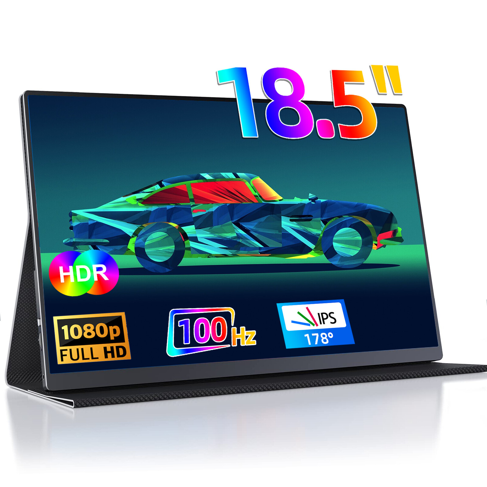 UPERFECT Portable Monitor 18.5" 100Hz Gaming Monitor 1920x1080 USB-C HDMI for PS