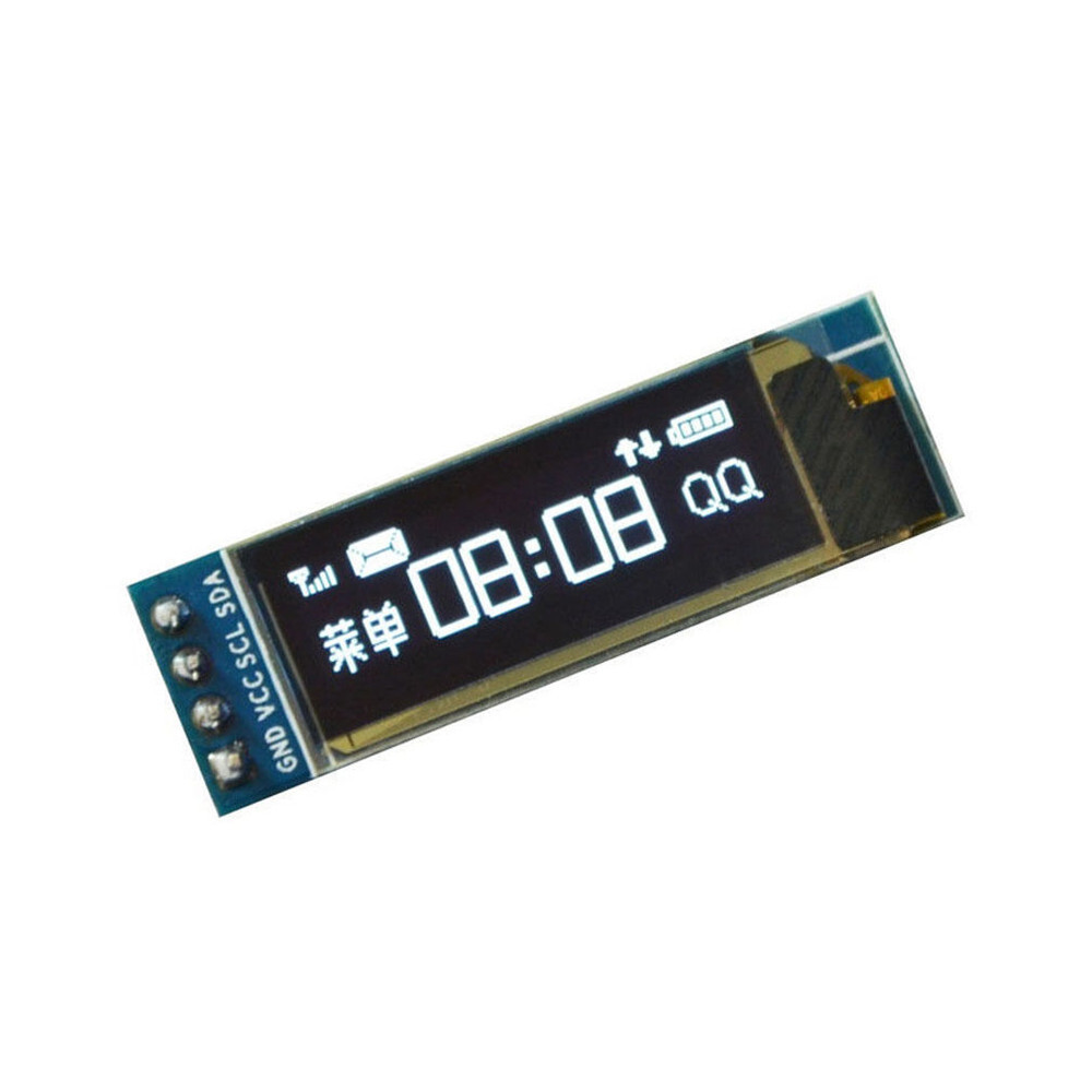 IIC I2C 0.91"128x32 White OLED LCD Display Module 3.3v 5v FOR AVR STM32 Arduino