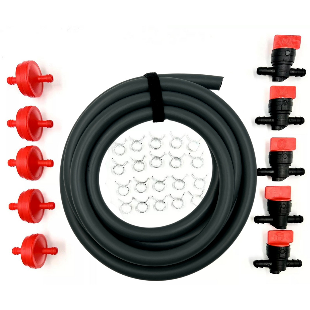 7FT  1/4 x 1/2 Fuel Line Hose Kit for Briggs Craftsman Troy Bilt Cub Cadet