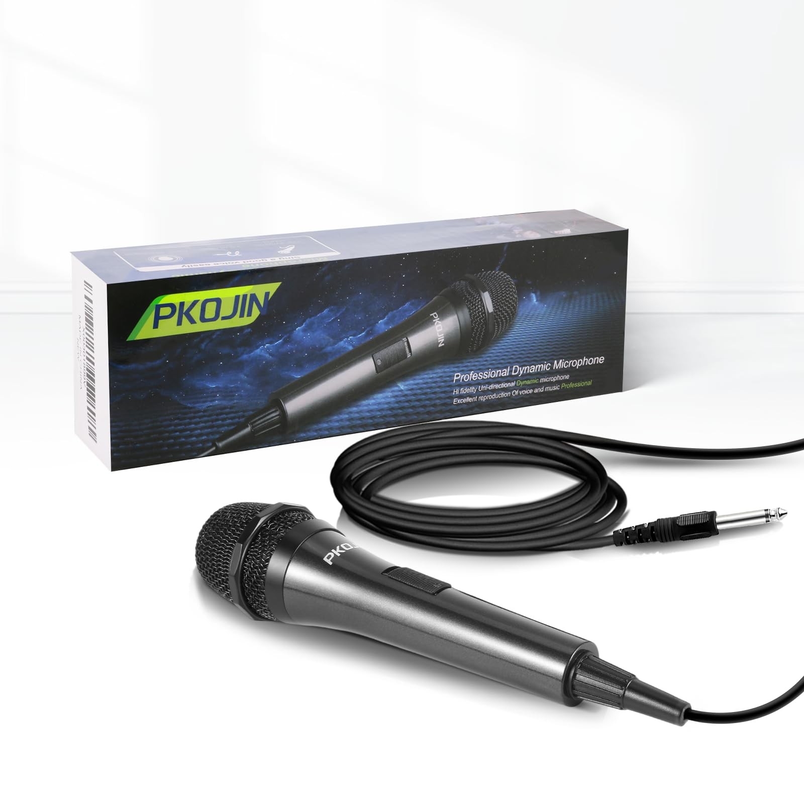 PKOJIN Dynamic Karaoke Microphone for Singing, Vocal Wired Microphone for Kar...