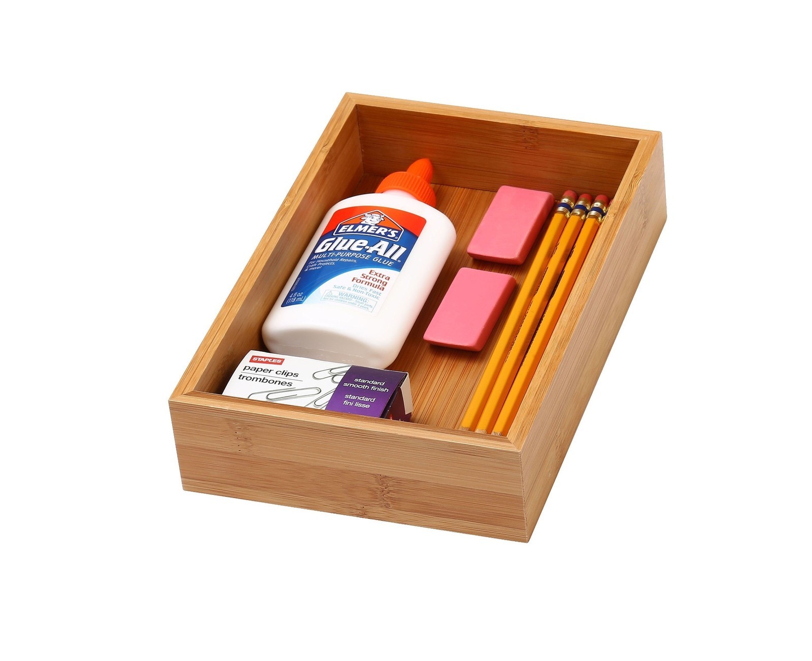 YBM Home & Kitchen Bamboo Drawer Organizer Box 6×9 #325
