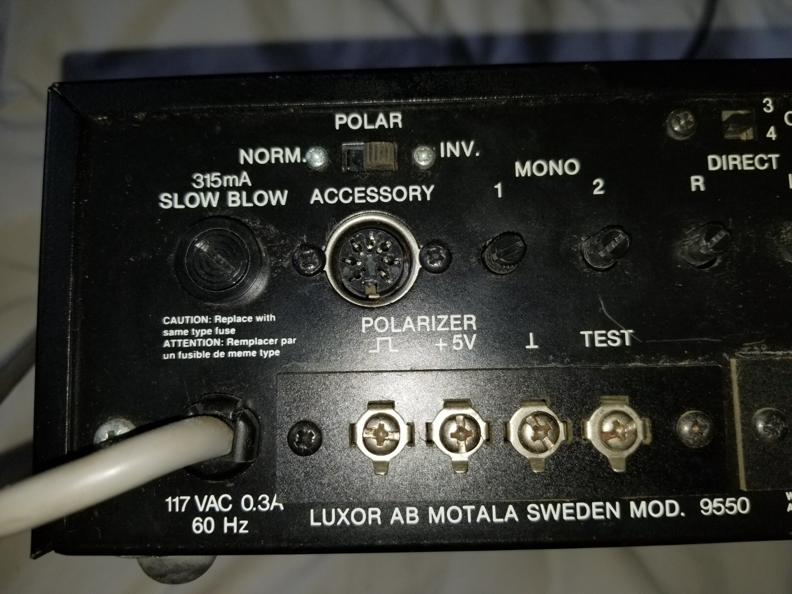 Luxor Satellite Controlled Receiver 9550 Untested but Powers On