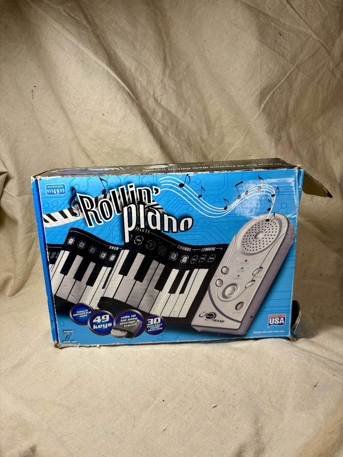 "Rollin' Piano" Roll-Up Travel Keyboard READ DESCRIPTION WATCH VIDEO!