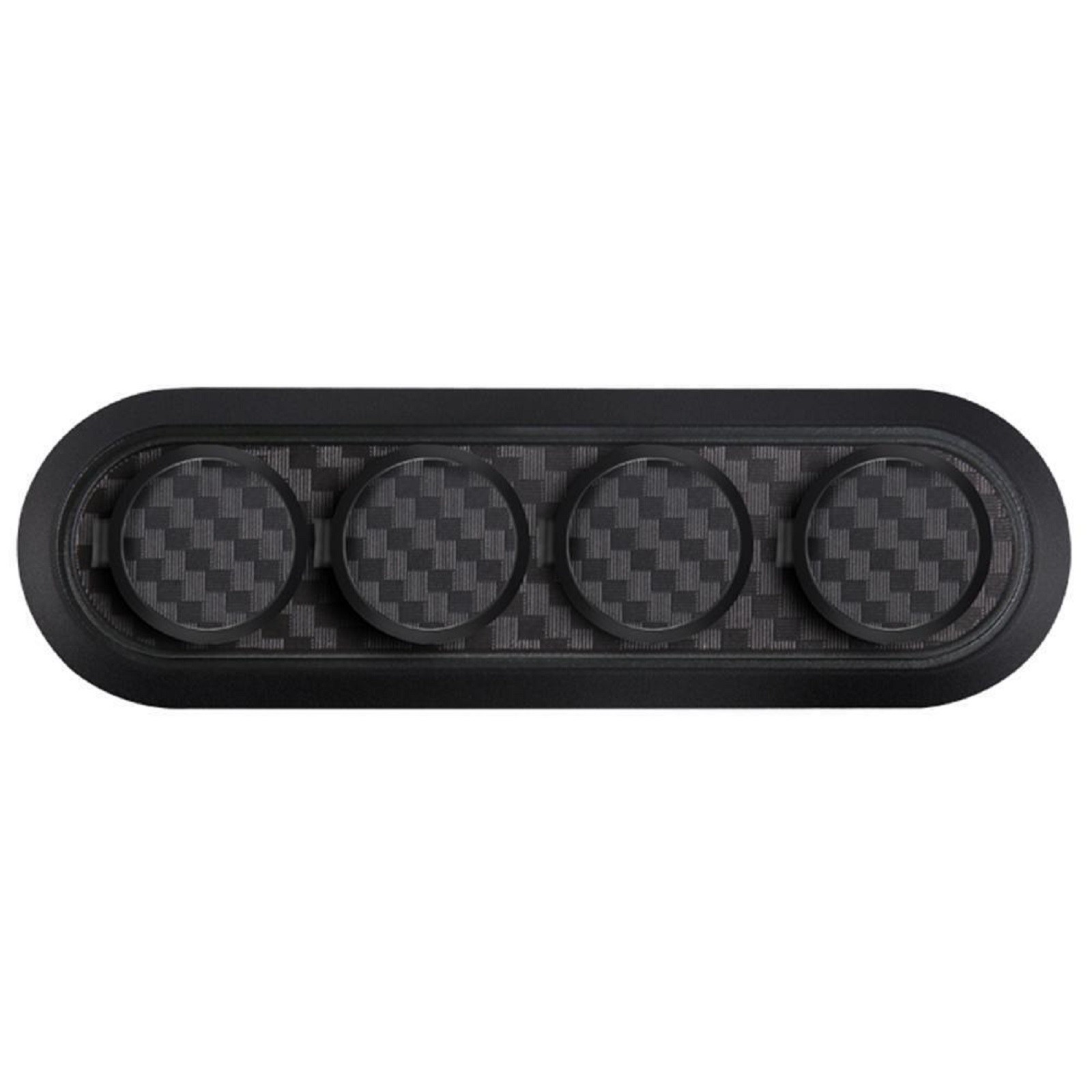 Magnetic Cable Organizer Carbon Fiber Look Desktop USB Cable Clip Winder Tool
