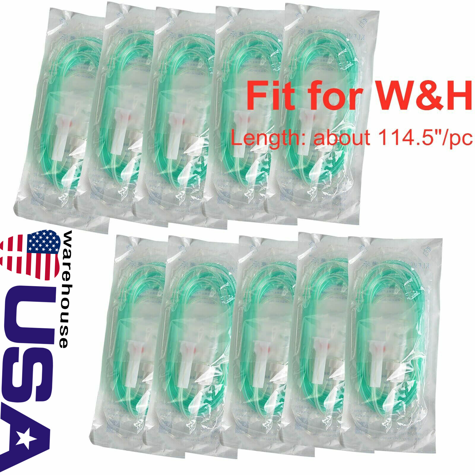 10Pcs Dental Irrigation Tubes Pipes Hoses Disposable for WH Surgical Handpiece