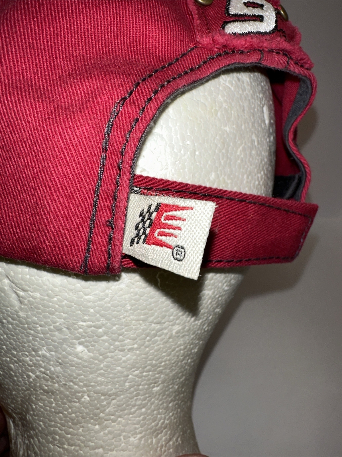 Gillette Evernham Budweiser Kasey Kahn 9 Red Hat Cap Authentic NASCAR Distressed