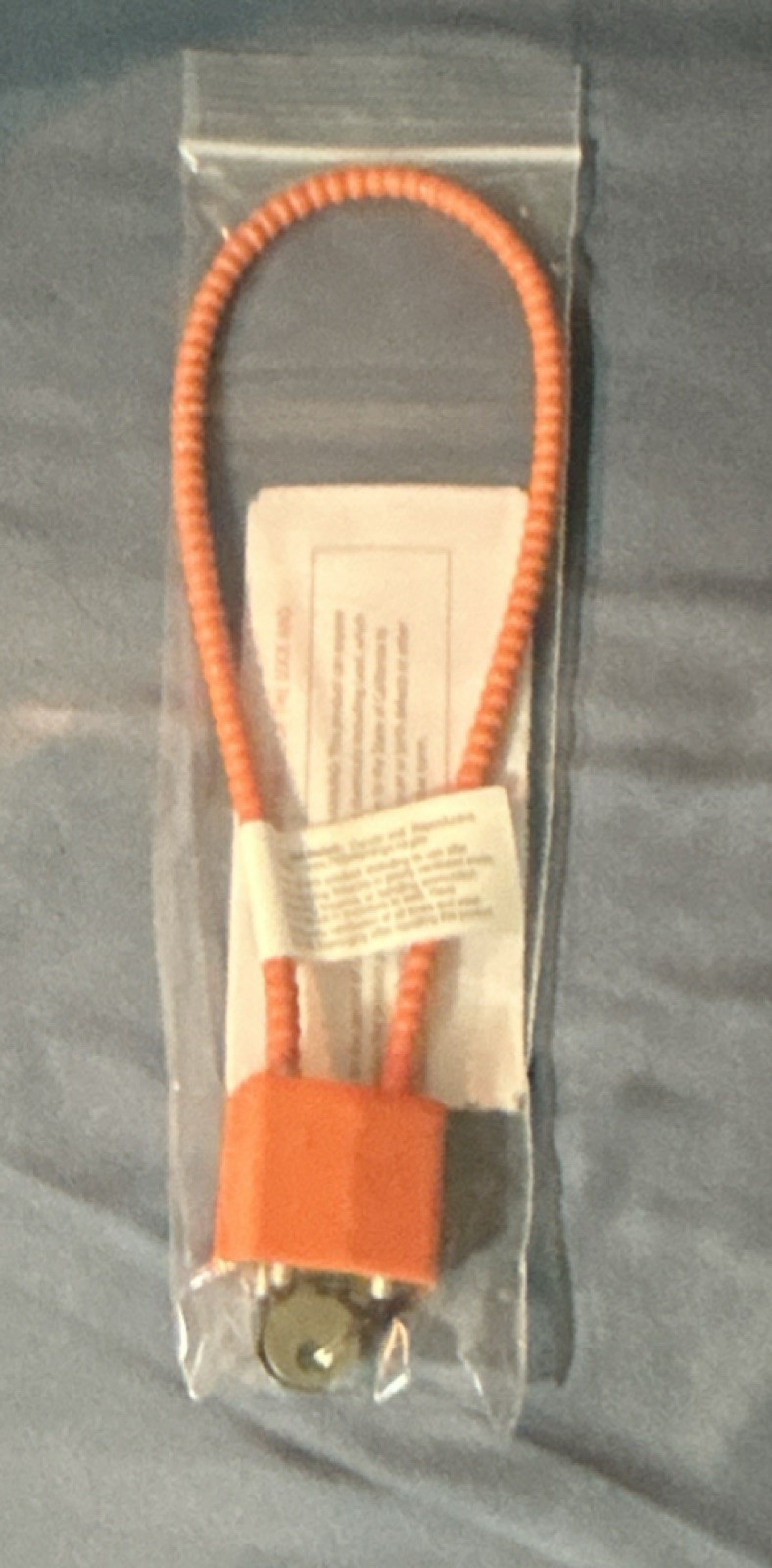 Orange Steel Cable Gun Lock for Pistol Rifle Shotgun Revolver with 2 Keys