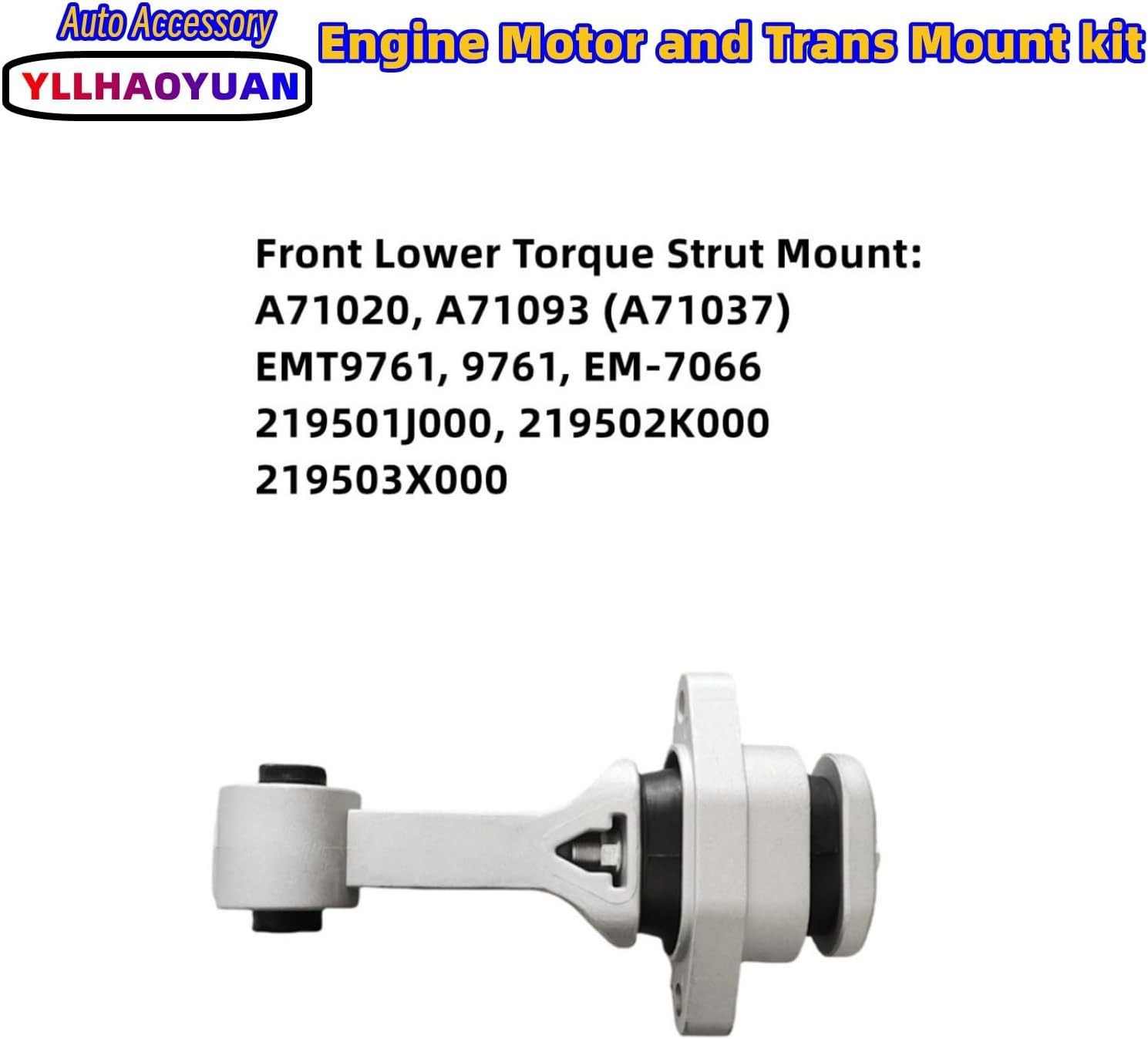 Engine Motor Transmission Mount 3 Kit Compatible with Hyundai Accent 2012-2017 V