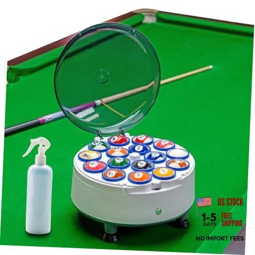 Pool Ball Cleaner Pool Ball Polishing Cleaning Machine Billiard White, Blue 1