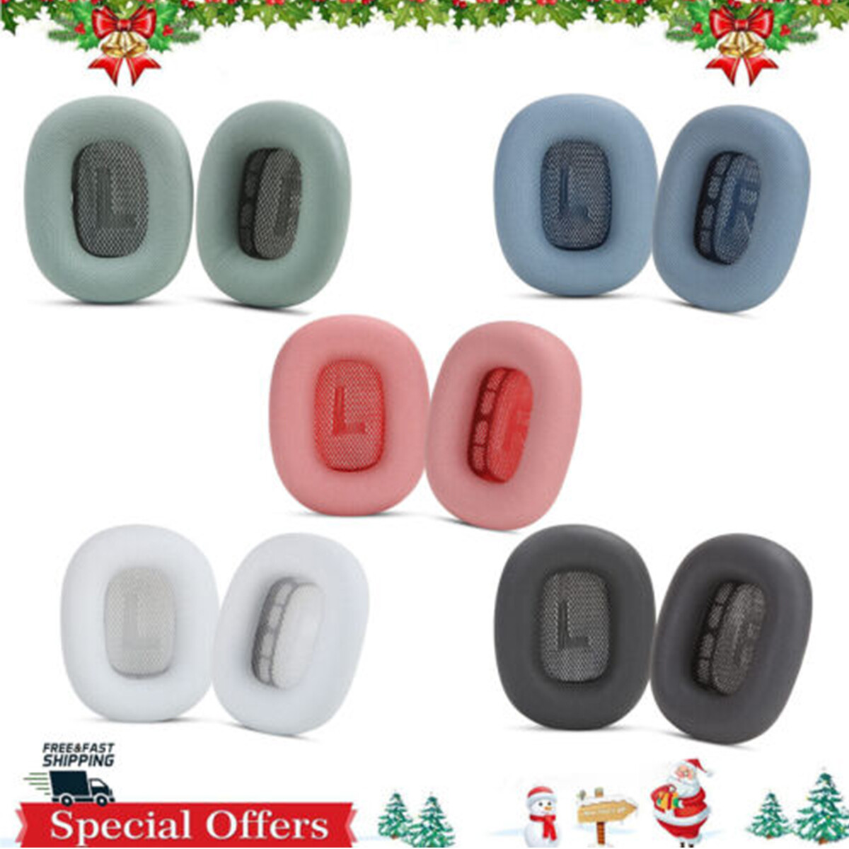 Ear Pads Foam for Apple AirPods Max Headphones Headset Replacement Soft Cushion