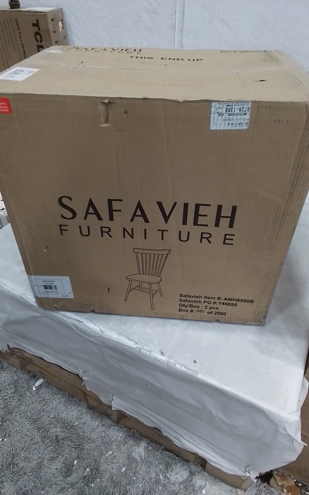 Safavieh PARKER SPINDEL SIDE CHAIR, Reduced Price 2172762306 AMH8500B