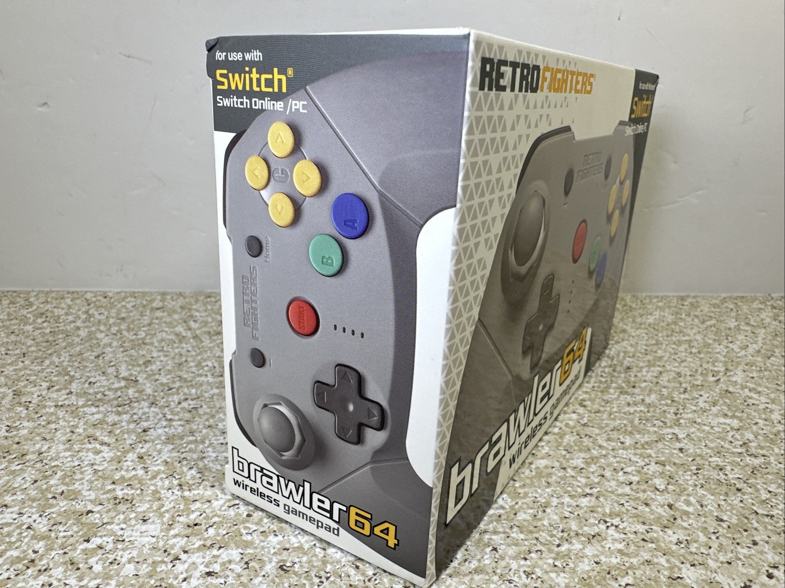 Retro Fighters Brawler64 Wireless Gamepad Controller for Switch/PC Open Box