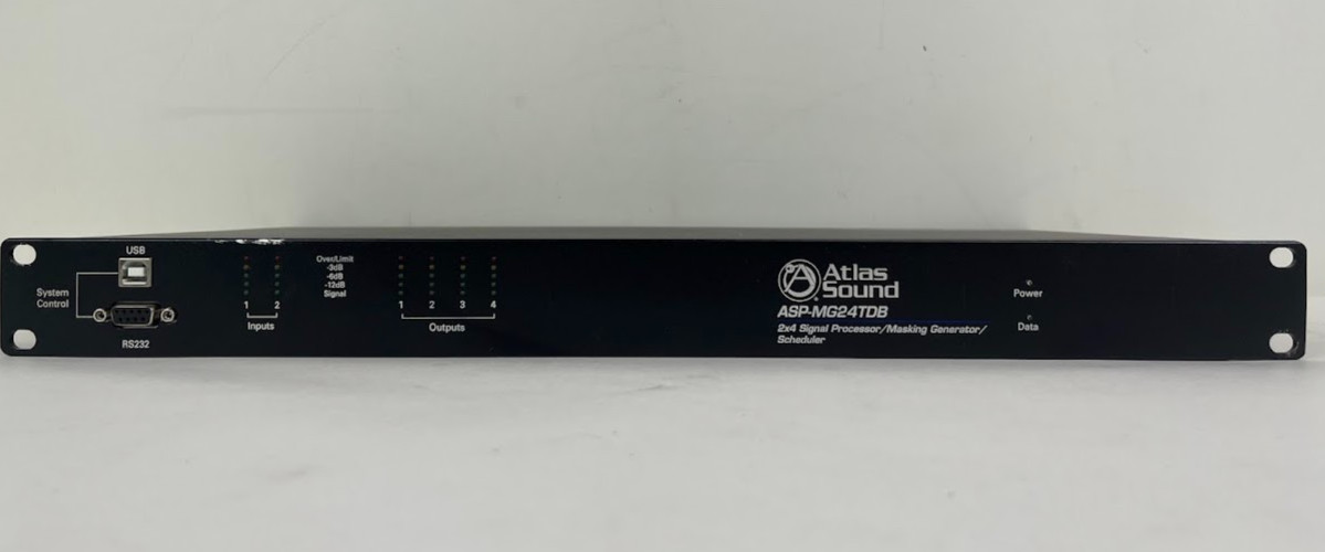 tlas Sound ASP-MG24TDB Sound Masking Processor Controller 2x4 DSP