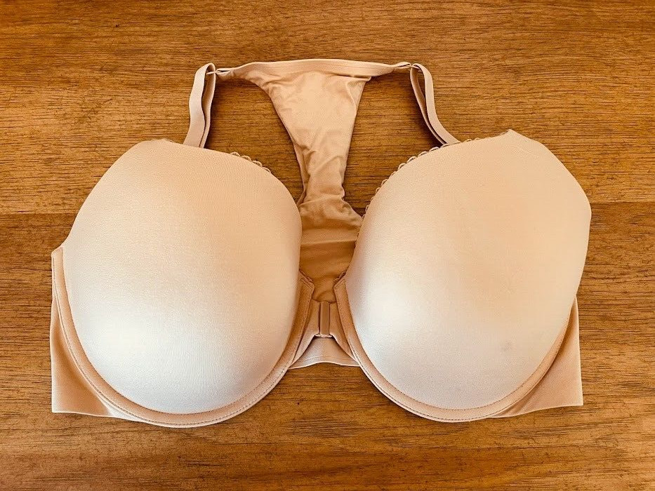 Victoria's Secret Beige 32D Body By Victoria Perfect Shape Front Close Bra VS
