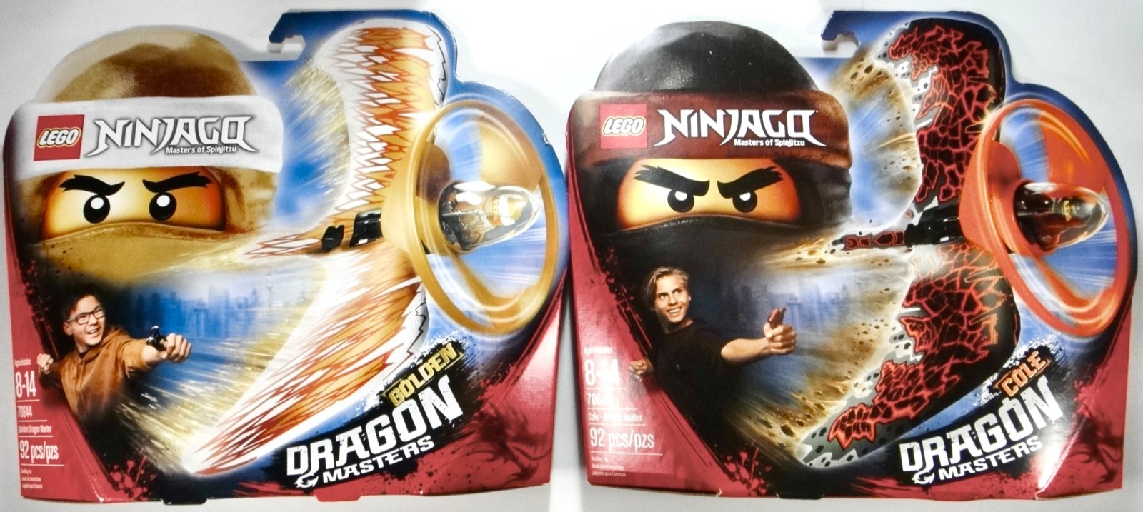LEGO Ninjago: (70644) Golden Dragon Master & (70645) Cole - NEW / Sealed