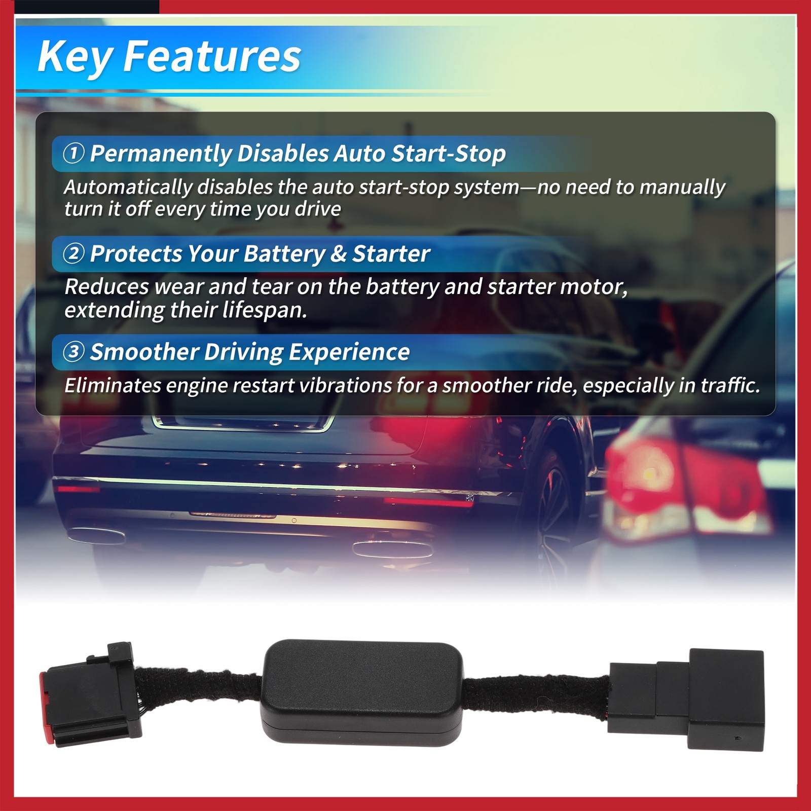 Auto Start Stop Eliminators Fit for Ford Edge 2019-2020 Auto Start Stop Disable