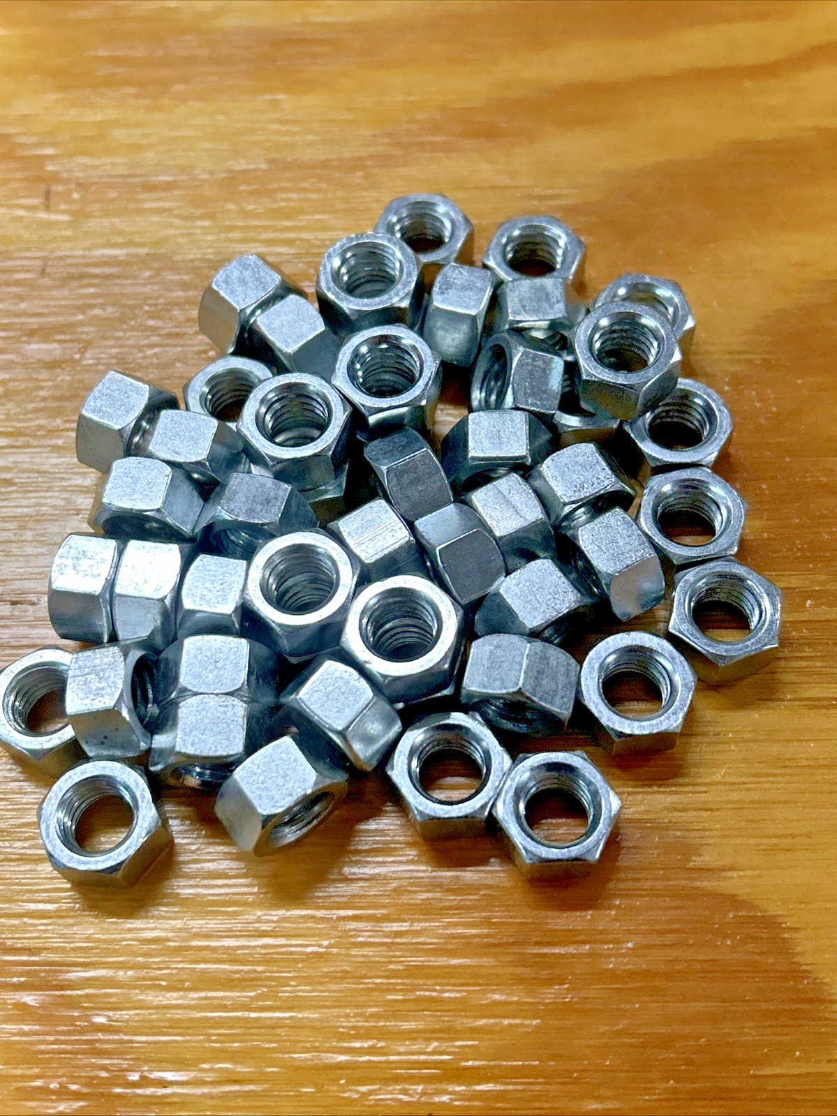 3/8"-16 Finished Hex Nut Zinc Plated Steel Grade 2 Qty 50