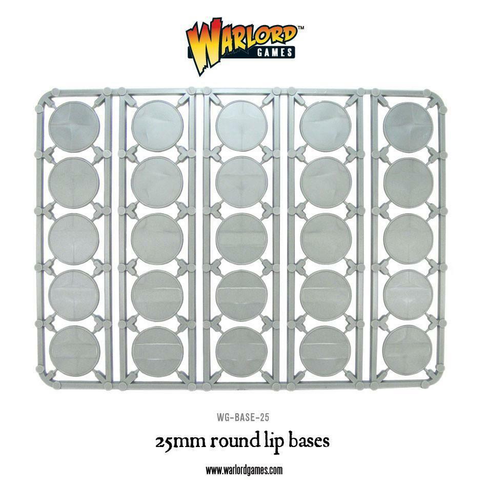 Bolt Action-25mm round lip bases Sprue (Warlord Games) WG-BASE-25