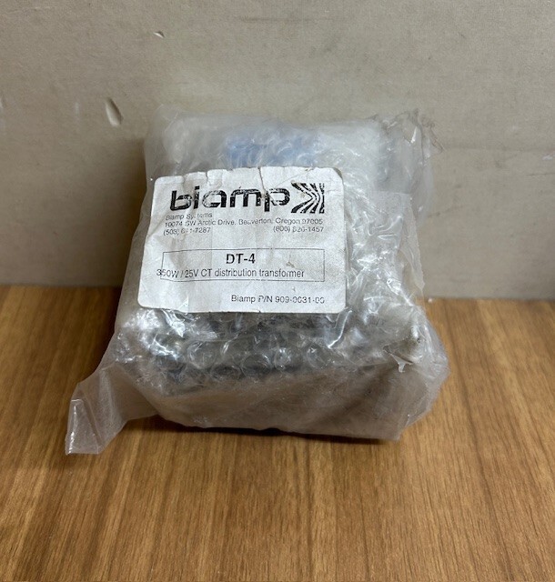 BIAMP DT-4 350 Watt 25V CT Distribution Transformer / PN: 909-0031-00