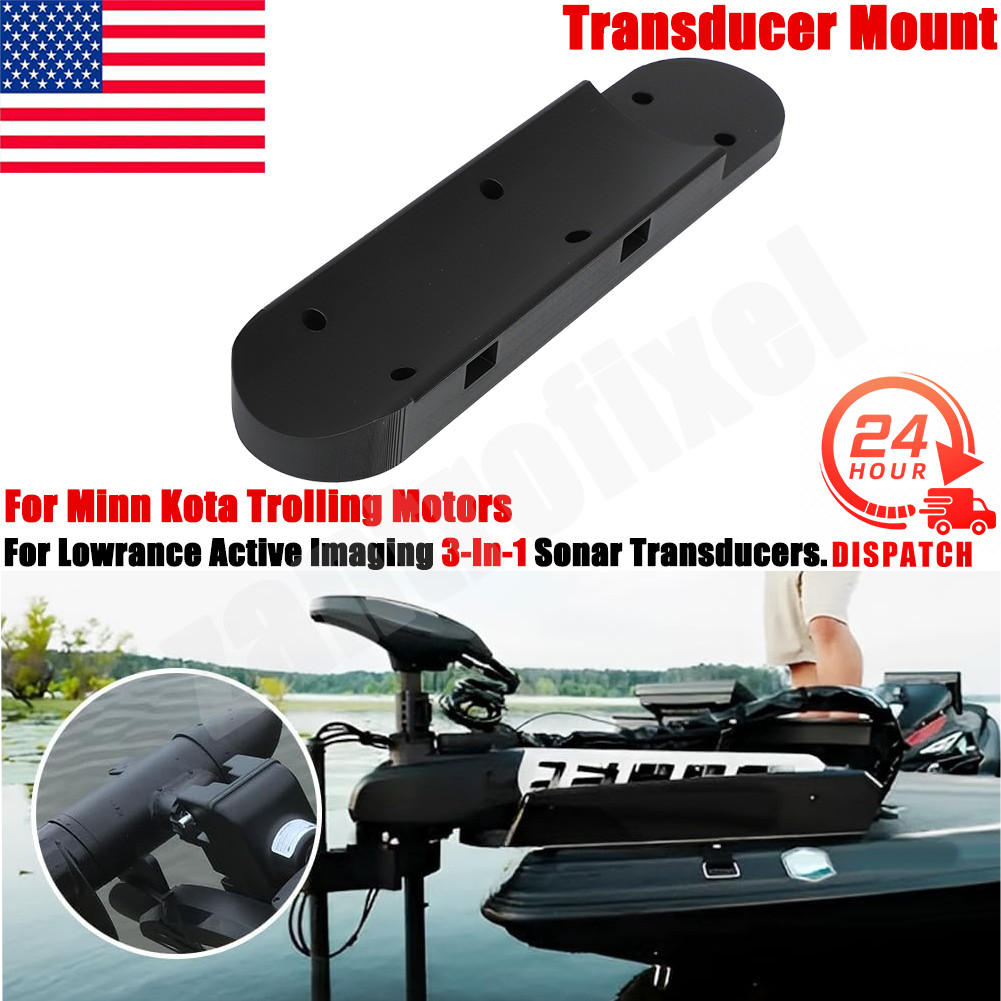 US For Lowrance Active Imaging 3-In-1 Minn Kota ABS Waterproof Transducer Mount