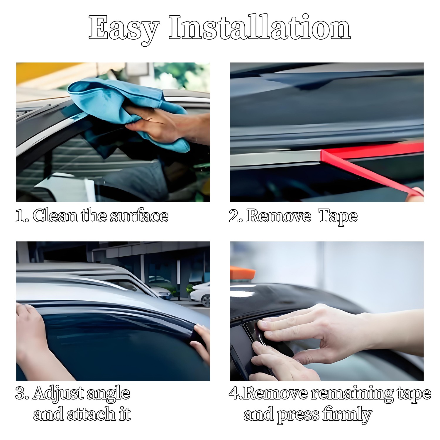 4X For Honda Element 2003-2011 Window Visors Rain Guards Deflector US