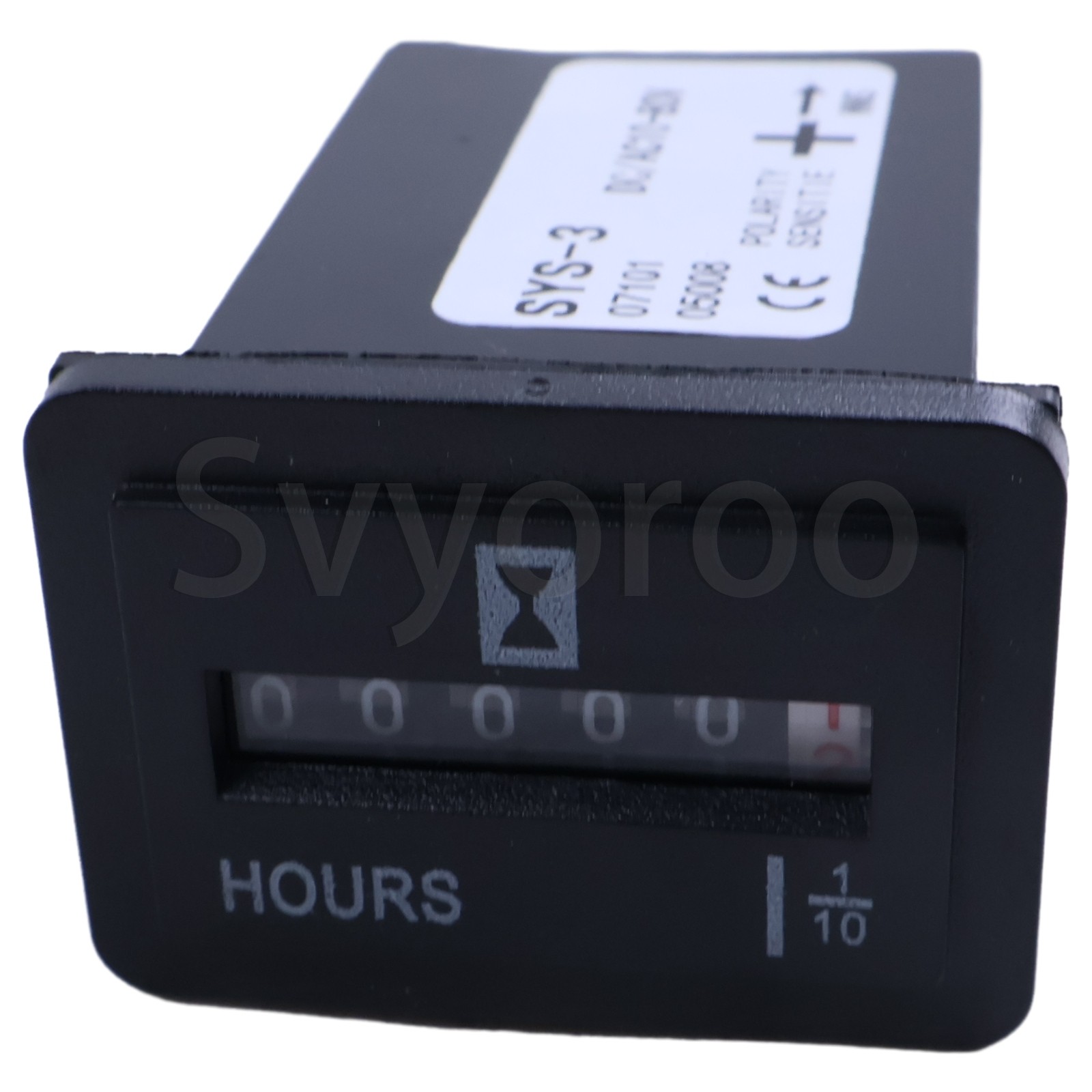 Hour Meter Gauge Sealed DC10‑80V 12V 24V 3W Generator