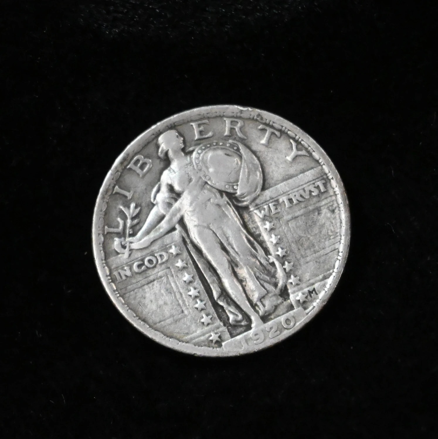 1920 25c Standing Liberty Silver Quarter