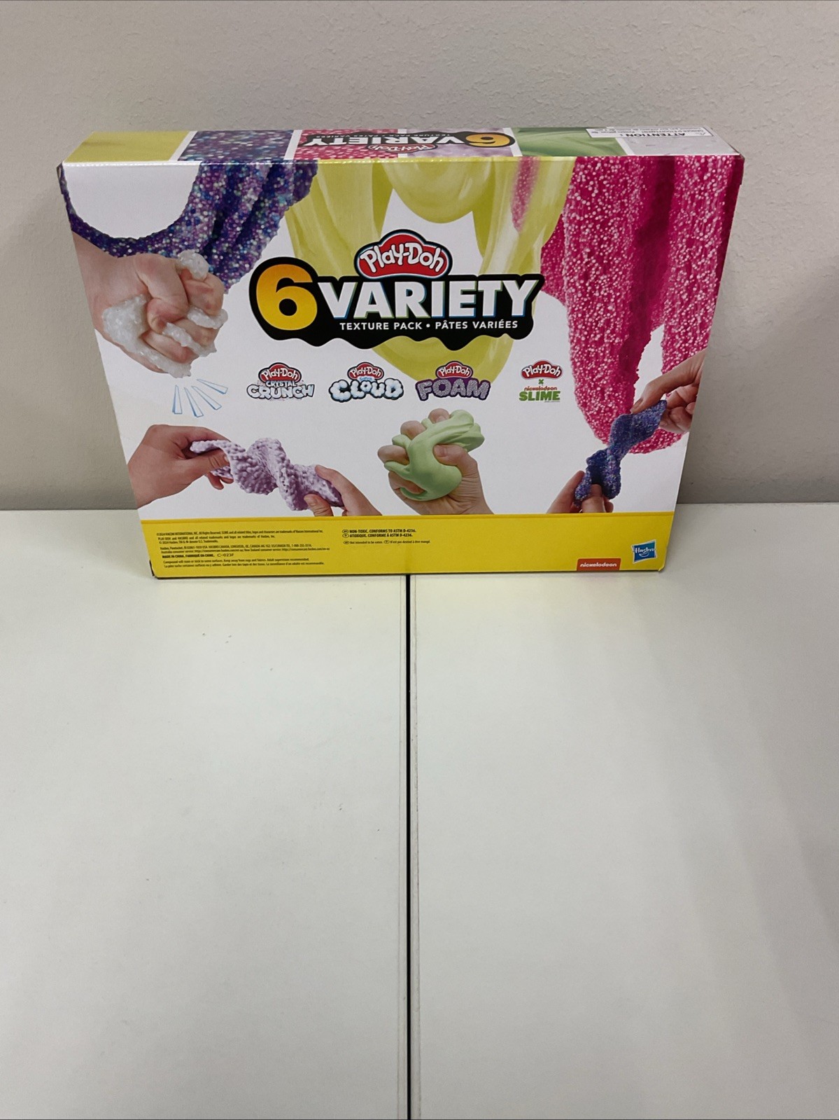 Play-Doh Slime, Crystal Crunch, Super Cloud, and Foam Scented 6 Variety Texture