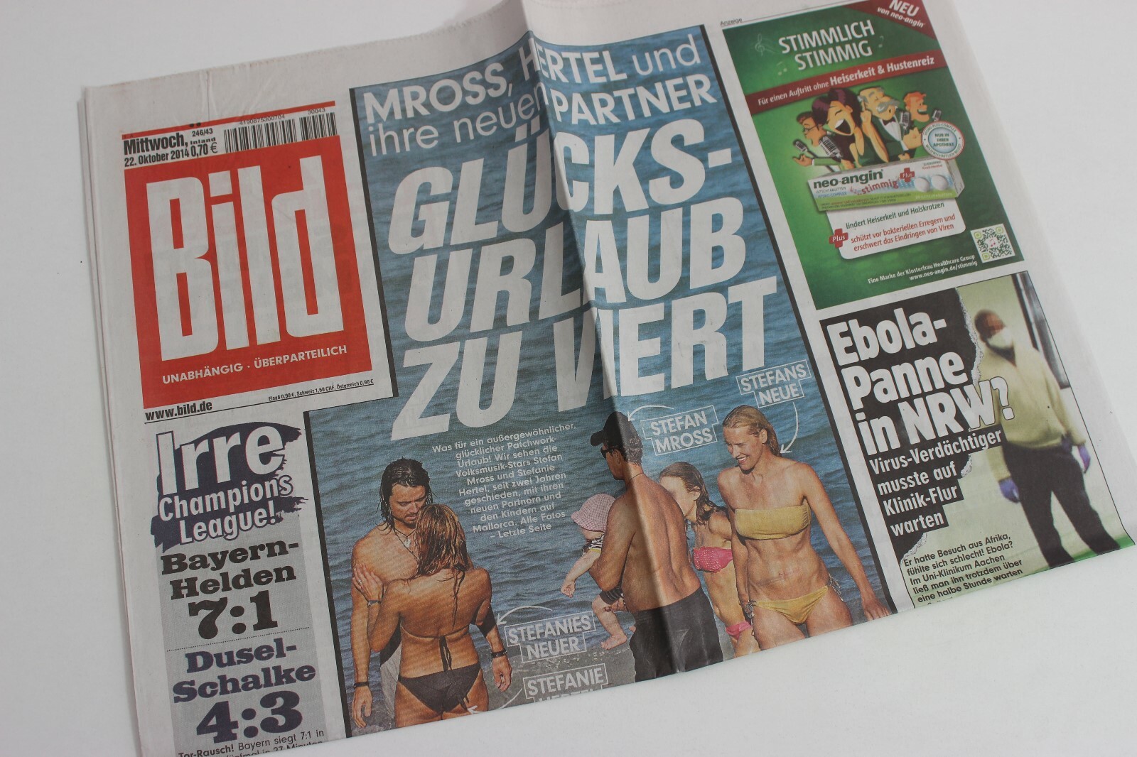 BILDzeitung 22/10/2014 October 22/10/2014 Special Occasion Gift